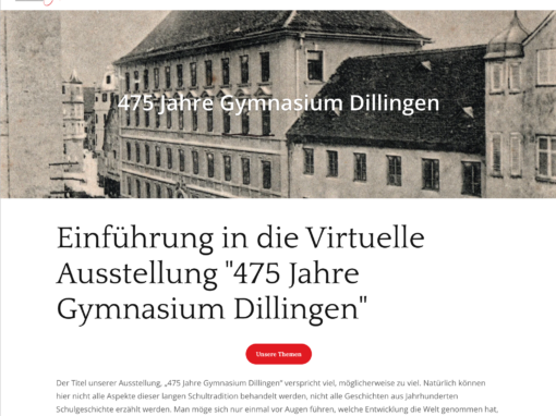 Digitale Ausstellung: Historia-JMS (Johann Michael Sailer Gymnasium)